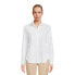 Фото #2 товара Time and Tru Button-Down Shirts Women's XS 0-2 White Long Sleeve Polyester Blend