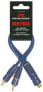 Фото #1 товара Renegade RENYRCA - 2 x RCA - Male - RCA - Female - 0.25 m - Blue