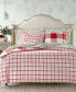 Фото #3 товара Red Check Flannel Duvet Cover, Full/Queen, Created for Macy's