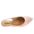 Фото #15 товара Trotters Halsey T2123-727 Womens Pink Wide Leather Slingback Flats Shoes