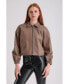 ფოტო #1 პროდუქტის Women's Leather Jacket, Brown