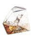 Фото #3 товара Diamond Whiskey Decanter with Diamond Whiskey Glasses, Set of 3