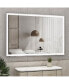 Фото #2 товара Oversized LED Bathroom Mirror with 3 Color Modes