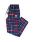 Men's Navy, Red Washington Nationals Big and Tall Team Flannel Pants