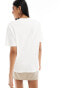 Vero Moda super soft oversized t-shirt with 'MAINE' front print in white