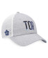 Фото #2 товара Women's Heather Gray, White Toronto Maple Leafs Iconic Glimmer Trucker Snapback Hat