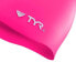 Фото #2 товара TYR Wrinkle Free Silicone Fl Pink Swimming Cap