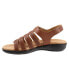 Фото #4 товара Trotters Tiki Laser T2322-215 Womens Brown Leather Strap Sandals Shoes