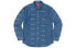 Фото #2 товара Рубашка джинсовая с логотипом Supreme SS19 SUP-SS19-962, синяя, мужская.