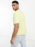 Фото #7 товара River Island contrast neck slub t-shirt in green