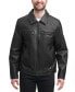 Фото #1 товара Men's Faux Leather Zip-Front Jacket