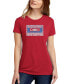 Фото #1 товара Women's Premium Blend 80s One Hit Wonders Word Art T-shirt