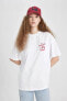 Фото #4 товара Kadın T-shirt Beyaz C5958ax/wt32