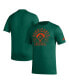 Фото #1 товара Men's Green Distressed Miami Hurricanes Exit Velocity Baseball Pregame AEROREADY T-shirt