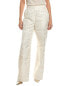 Ted Baker Wide Leg Jacquard Trouser Women's White 3