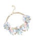 Фото #1 товара Women's Gold Cluster Stone Statement Necklace