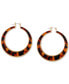 Фото #1 товара Gold-Tone Large Tortoise-Look Hoop Earrings, 2.12"