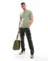 Brave Soul waffle knit t-shirt in washed sage green