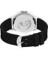 ფოტო #2 პროდუქტის Men's Navi Black Silicone Strap Watch 41mm