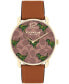 ფოტო #1 პროდუქტის Women's Elliot Saddle Leather Strap Watch 36mm