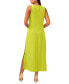 ფოტო #2 პროდუქტის Women's Round-Neck Sleeveless Side-Slit Maxi Dress