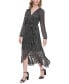 Ruffled Faux-Wrap Dress