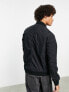 AllSaints Bassett bomber jacket in black