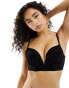 Фото #2 товара New Look longline push up bra in black animal print