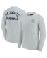 Фото #1 товара Men's and Women's Gray St. Louis Cardinals Super Soft Long Sleeve T-shirt