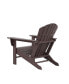 Фото #45 товара Adirondack Chair with Footrest Ottoman Set (Set of 2)