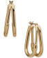 ფოტო #1 პროდუქტის Gold-Tone Two Row Medium Hoop Earrings, 1.15"
