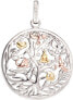 Silver tricolor pendant Tree of Life ERP-TREE-TRICO