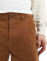 Lee straight fit canvas carpenter shorts in brown