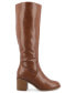 Фото #2 товара Women's Romilly Tru Comfort Foam Stacked Block Heel Round Toe Regular Calf Boots