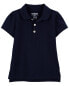 Toddler Navy Piqué Polo Shirt 2T