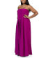 Plus Size Strapless Maxi Dress with Pockets