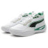 Фото #9 товара Puma Playmaker Pro 37757210 Mens White Canvas Athletic Basketball Shoes