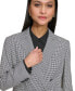 Women's Gingham Double-Breasted Blazer