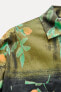 Фото #7 товара Рубашка из ткани с цветочным принтом — zw collection ZARA