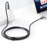 Kabel przewód USB-C - USB-C z wyświetlaczem miernikiem mocy 2m - czarny