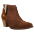Фото #2 товара Roper Rowdy Embroidery Pointed Toe Cowboy Booties Womens Brown Casual Boots 09-0