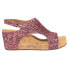 Фото #1 товара Corkys Carley Glitter Studded Wedge Womens Pink Casual Sandals 30-5316-MBGL