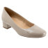 Trotters Dream T2302-256 Womens Beige Narrow Leather Pumps Heels Shoes