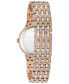 Фото #3 товара Часы Bulova Rose Gold-Tone Crystal Watch