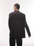 Фото #9 товара Topman wrap suit jacket in black