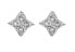 Фото #1 товара Sterling Silver Earrings with Diamonds and Topazes DE747
