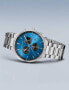 Фото #4 товара Наручные часы GUCCI Women's Swiss 25H Blue Leather Strap Watch 34mm.