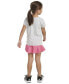 Toddler & Little Girls 2-Pc. Heather Graphic T-Shirt and Skort Set