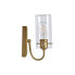 Фото #3 товара Настенный светильник DKD Home Decor Стеклянный Позолоченный Металл Прозрачный 220 V 50 W (13 x 17 x 27 cm)