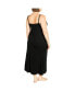 Фото #3 товара Plus Size Lace Trim Sleep Maxi Dress